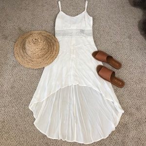 | Beachy White Hi-lo Dress |